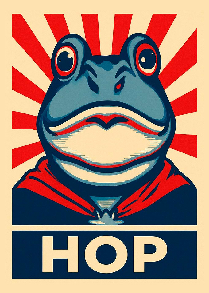Portland frog resist save democracy