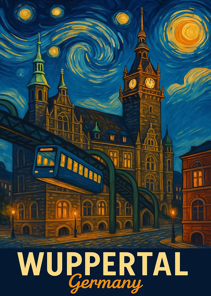 Wuppertal Germany Art Poster