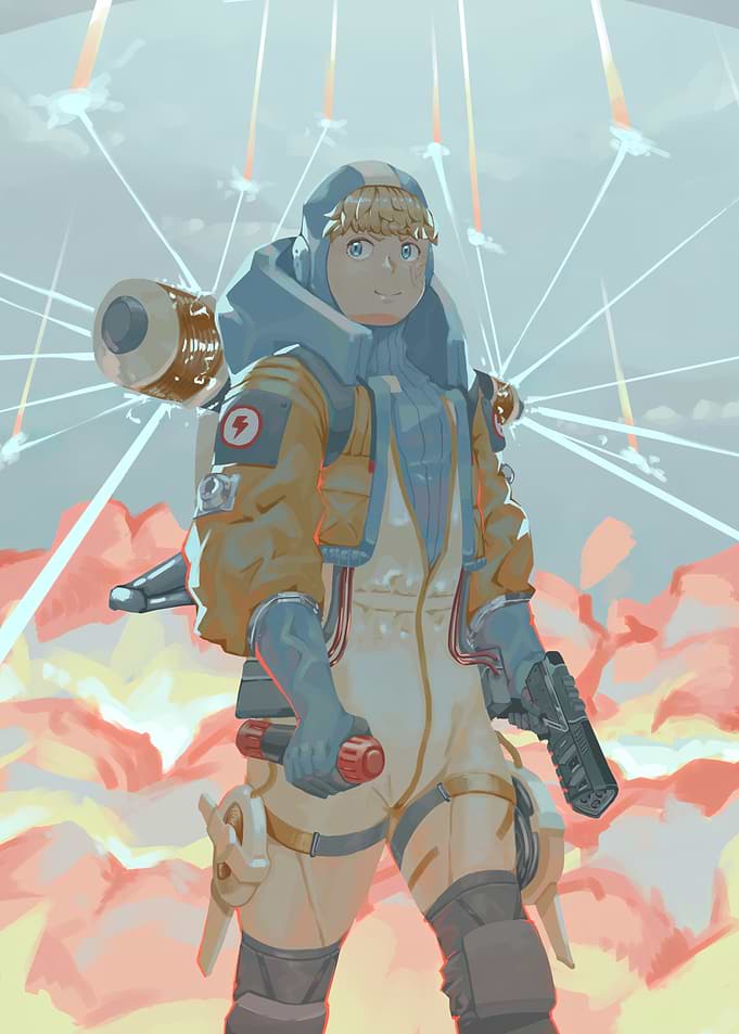 Wattson Apex Legends Digital Art