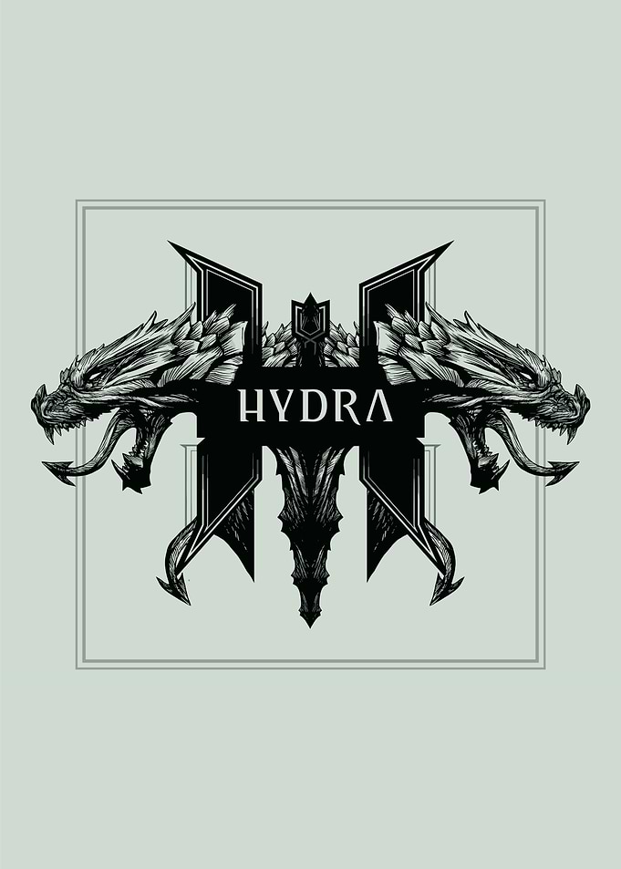 Hydra Emblem with Two Dragon Heads