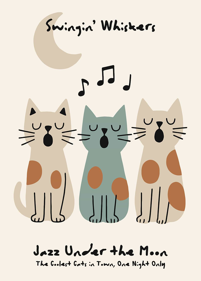 Swingin' Whiskers Jazz Cats