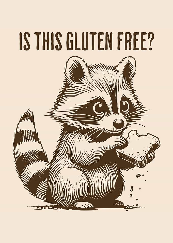 Is This Gluten Free? Gluten Intolerant Raccoon