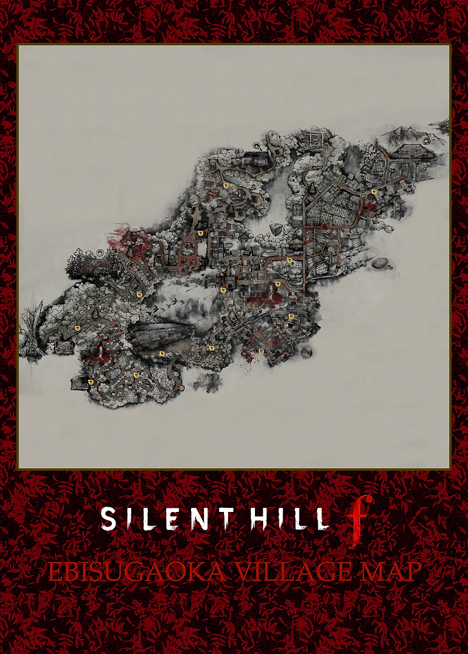 Silent Hill f Ebisugaoka Village Map