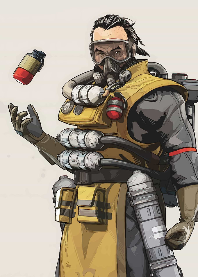 Caustic from Apex Legends