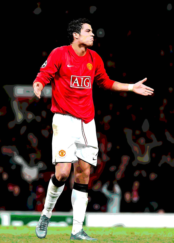 Cristiano Ronaldo in Manchester United Kit