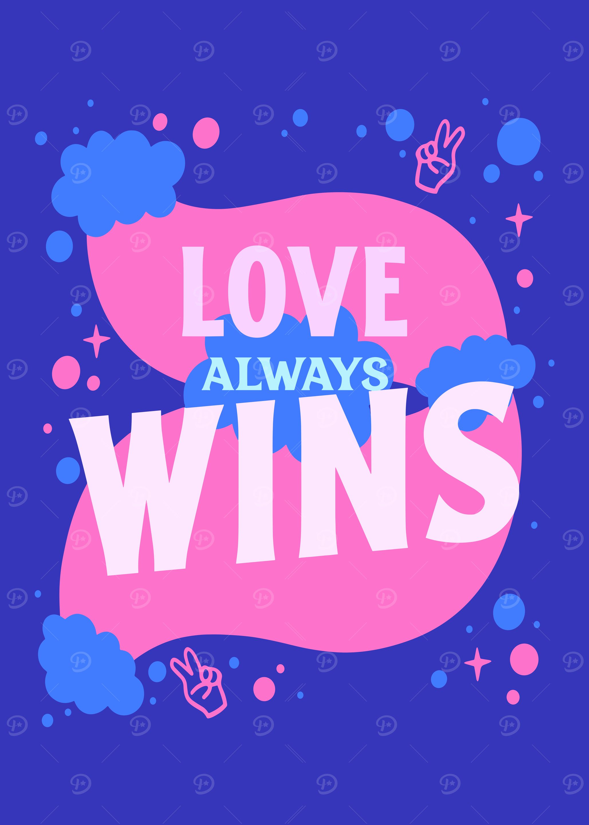 Love Always Wins Graphic Art
