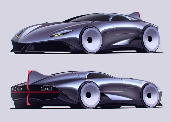 Futuristic Car Design Concept