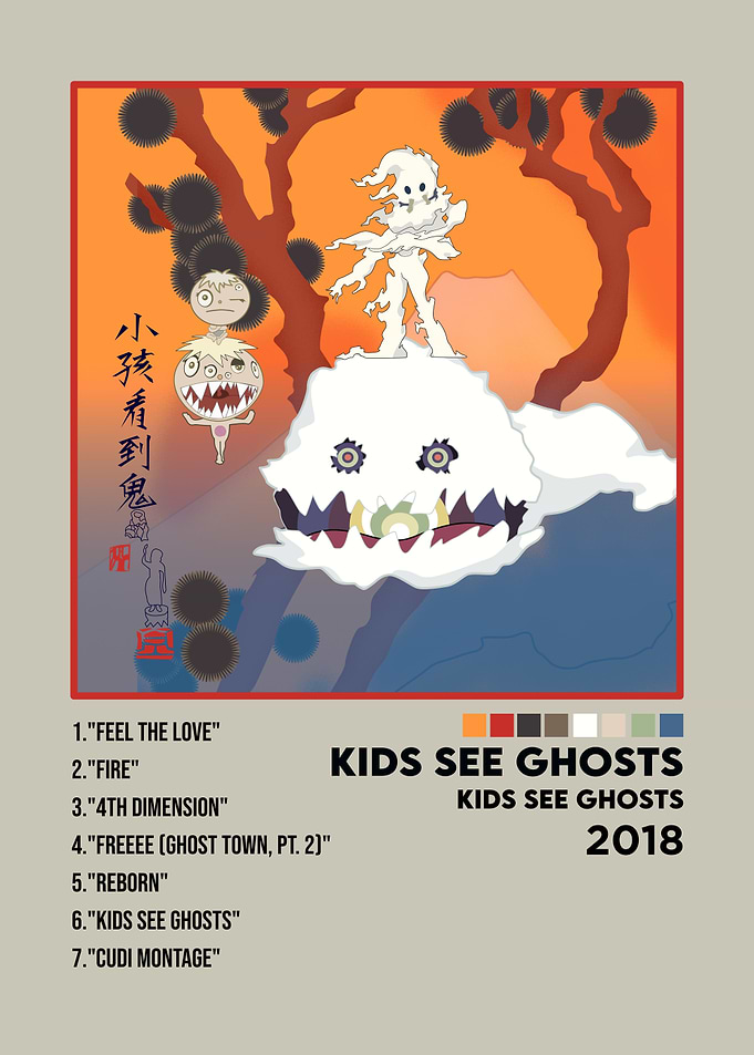 Kids See Ghosts Album Cover Art