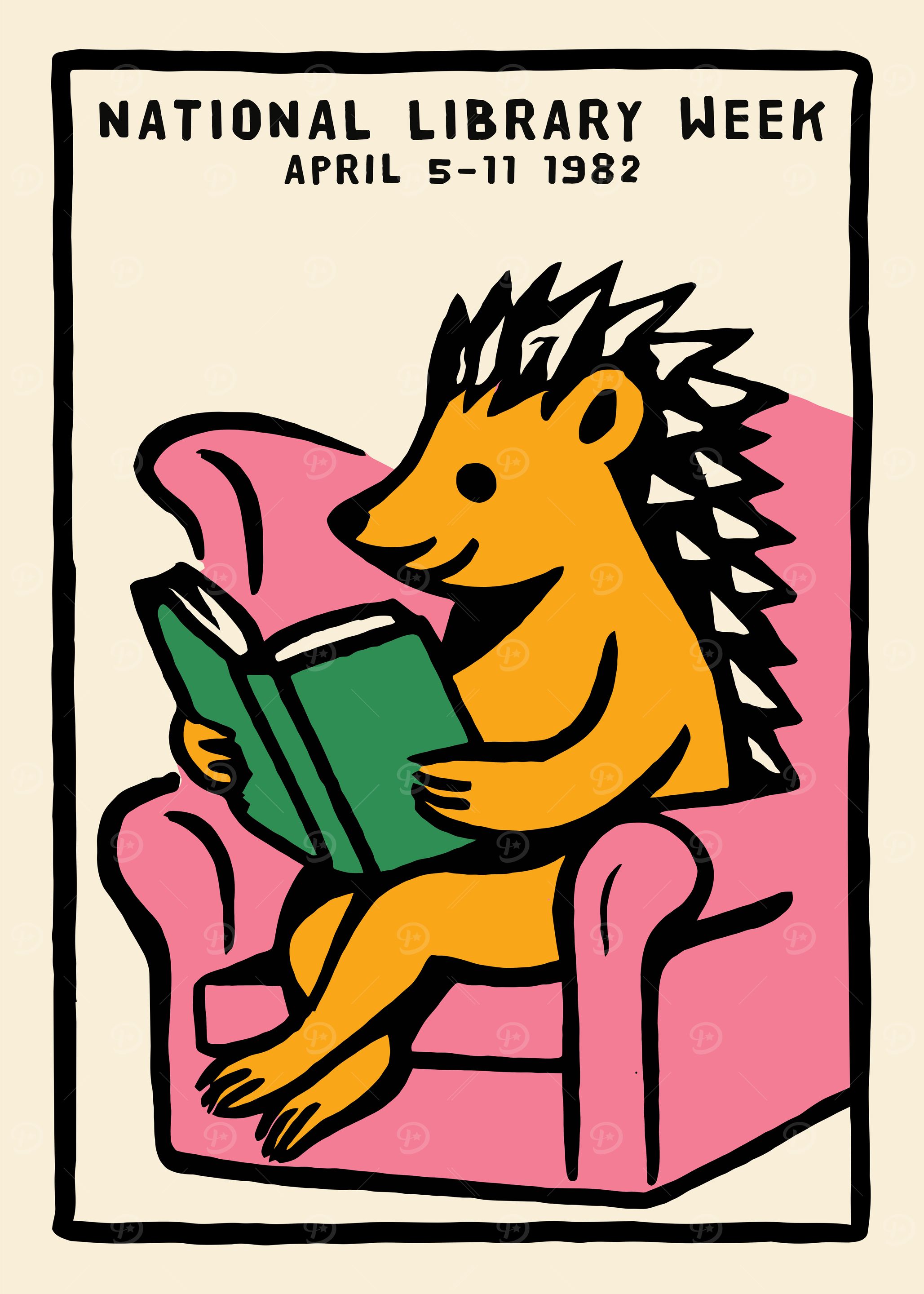 National Library Week 1982 Poster