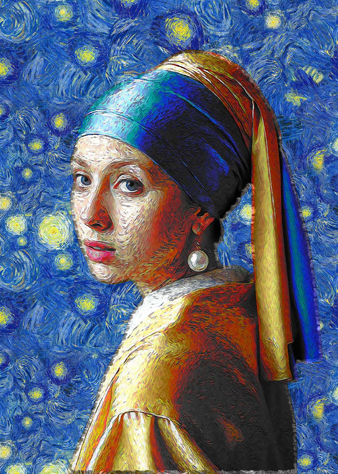Girl with a Pearl Earring Van Gogh