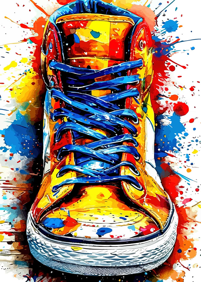 Colorful Sneaker Art