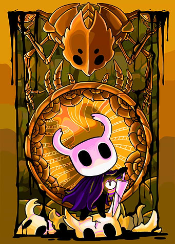Hollow Knight artwork with spider