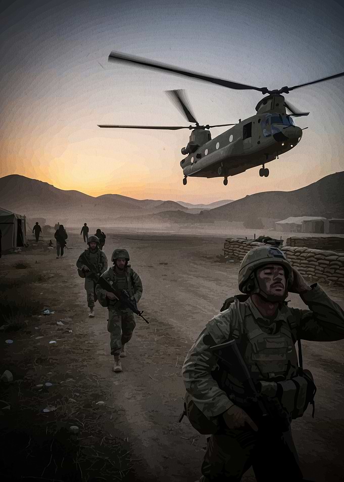 Military Operation Chinook Helicopter