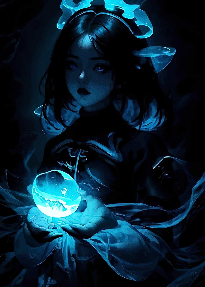Glowing Orb Girl