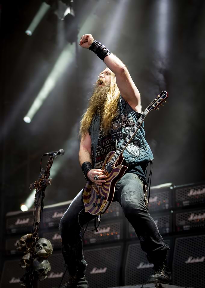 Zakk Wylde performing live on stage