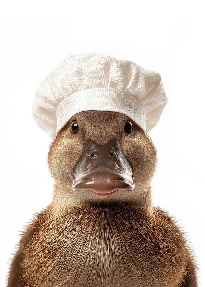 Platypus Chef Portrait