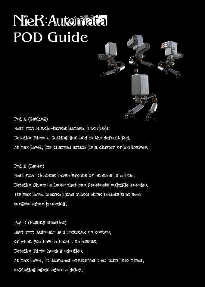 NieR:Automata POD Guide