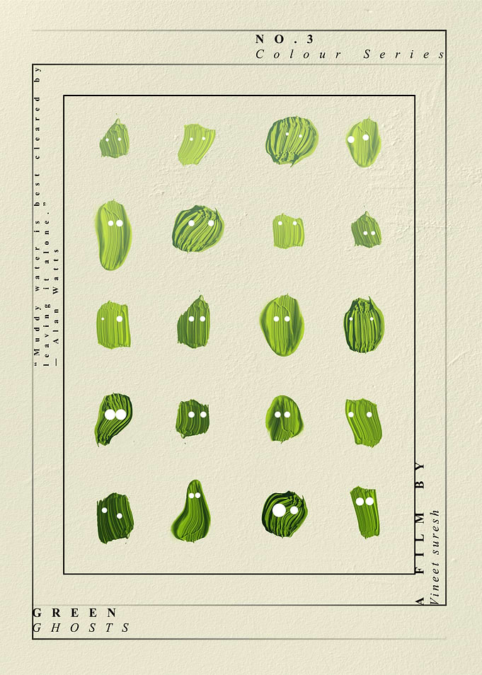 Green Ghosts – Bright Minimal Abstract Wall Art