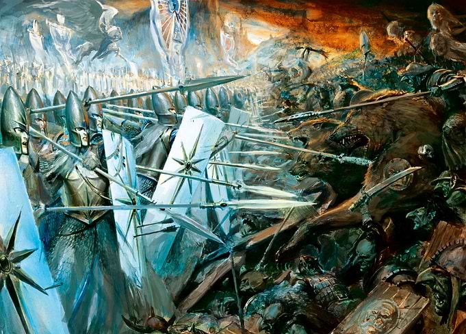 High Elf Shield Wall