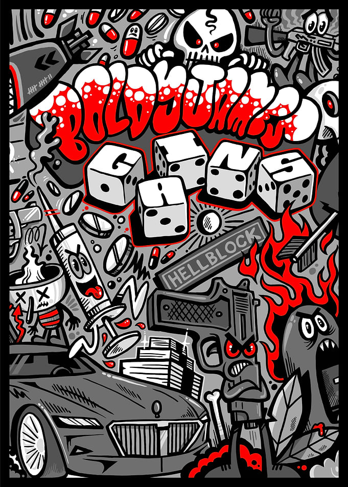 Hellblock Doodle Art