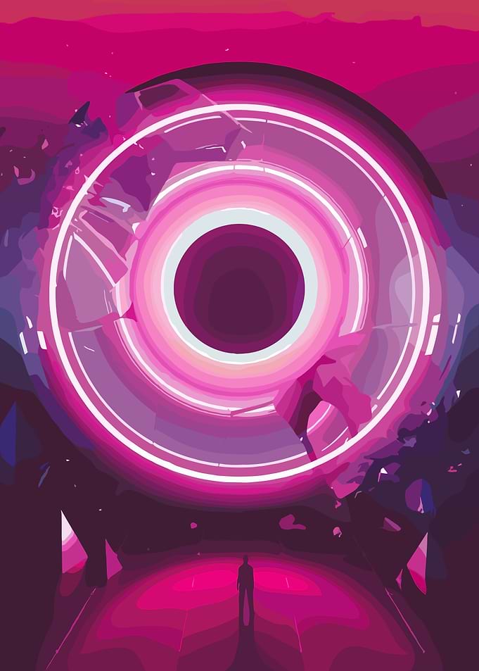 Abstract Portal with Figure