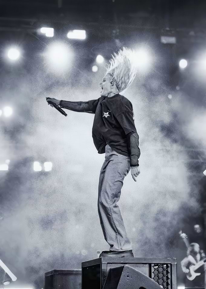 Black and White Concert Performance