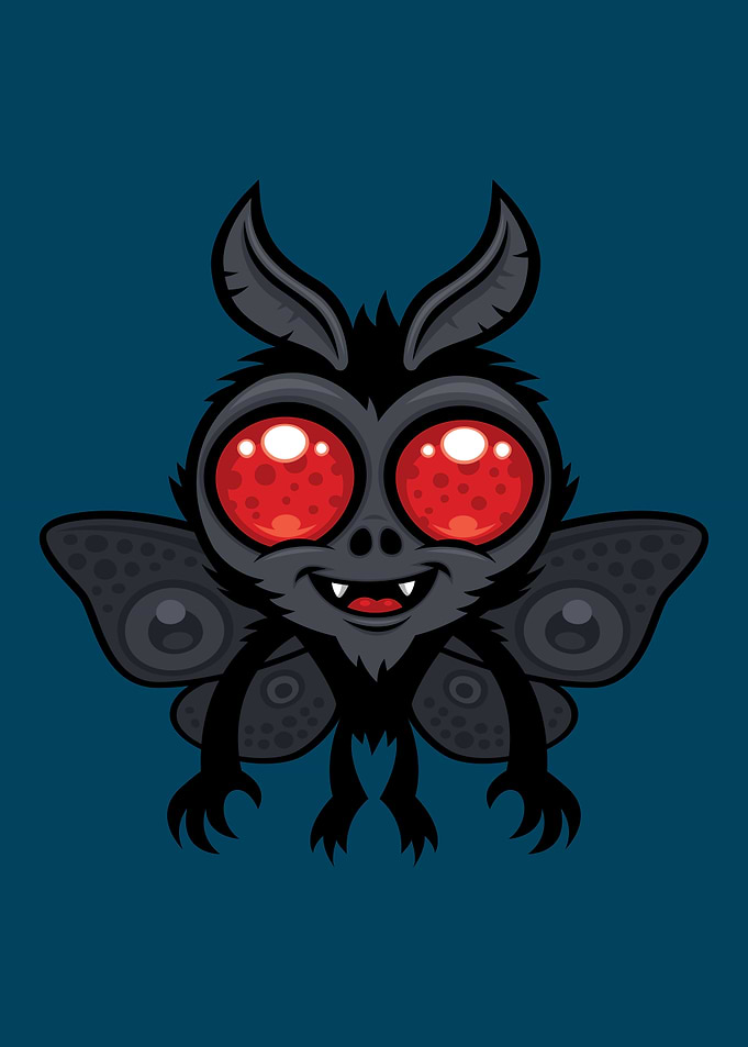 Creepy Cute Cryptid Mothman Monster