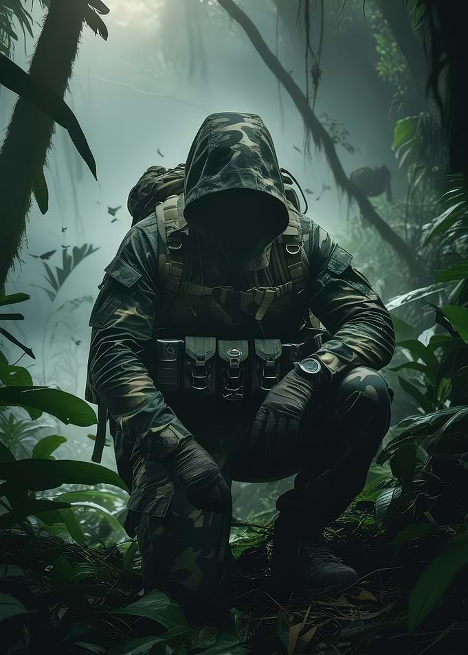 Camouflaged Soldier