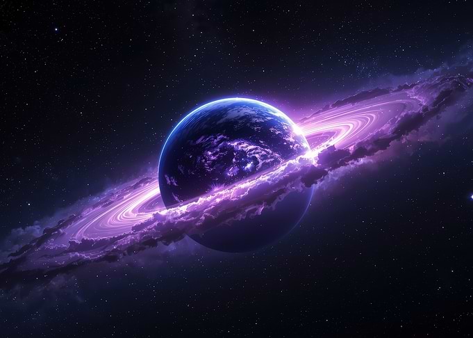 Purple Exoplanet