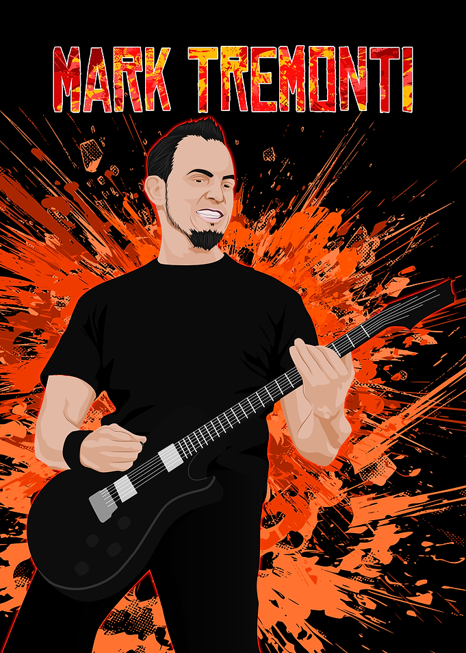 Mark Tremonti Guitar Illustration