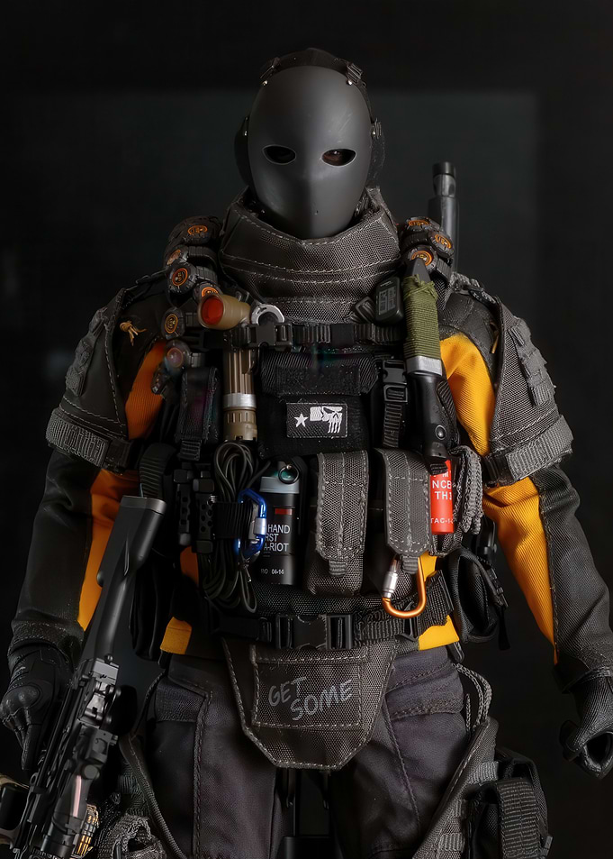 Heavily Armed Soldier Figure