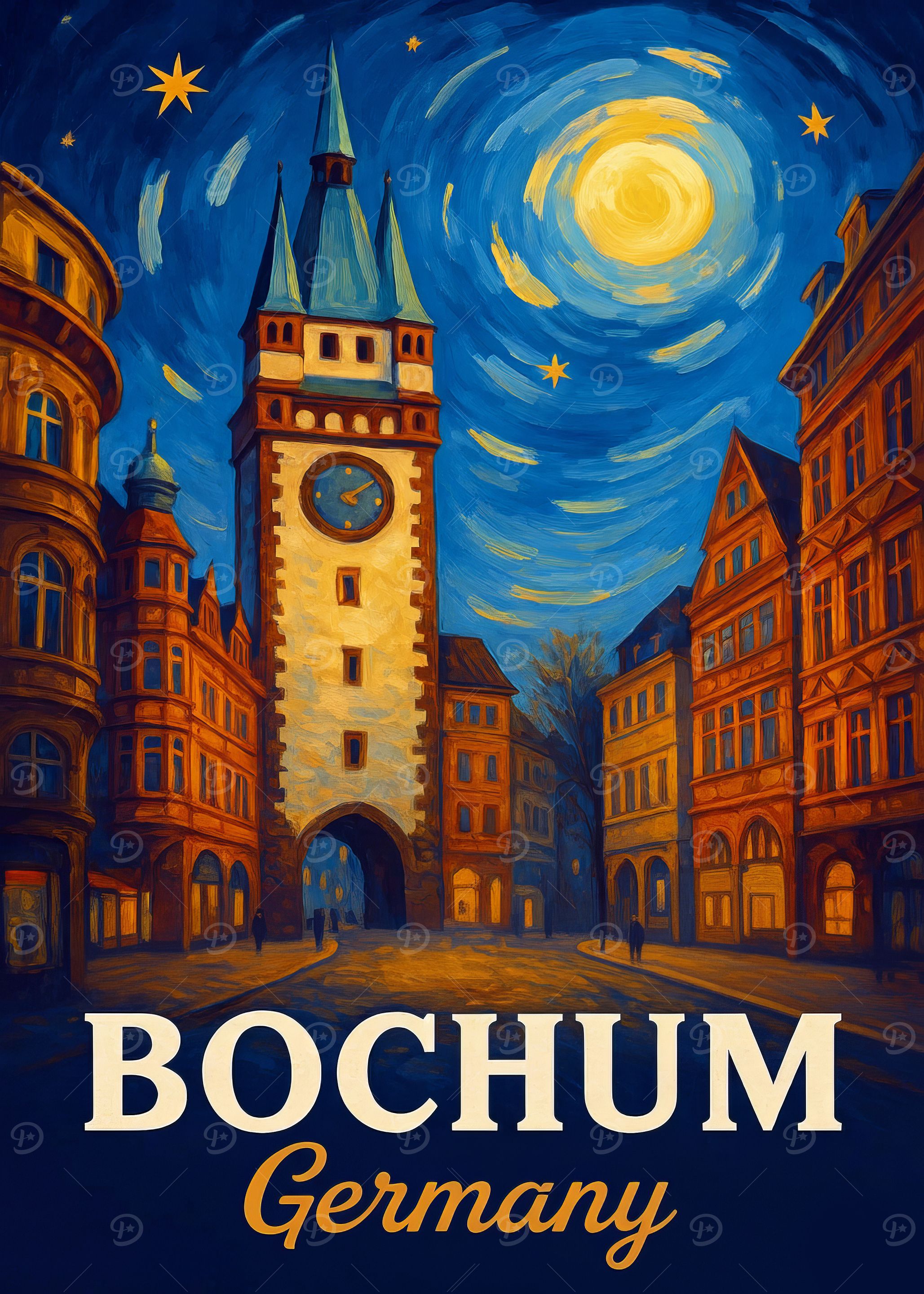 Bochum Germany Cityscape Painting