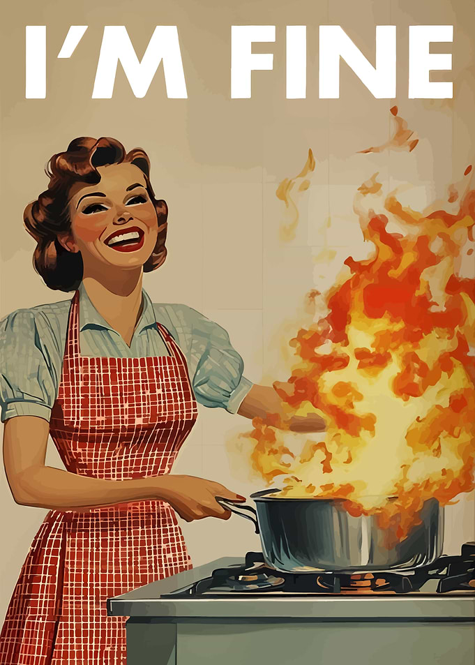 I'm Fine Kitchen Disaster