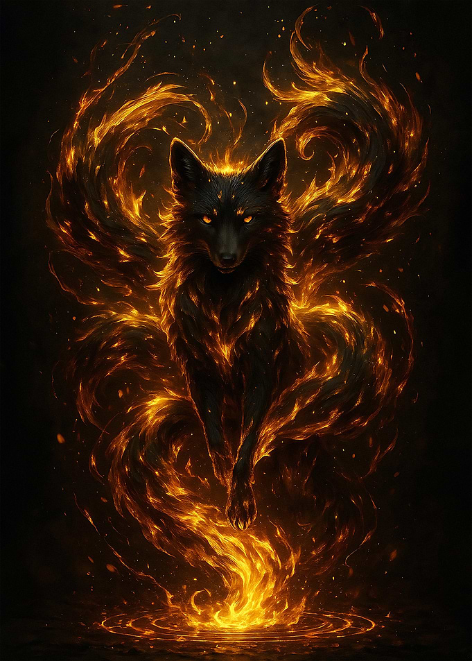 Fiery Fox Digital Art