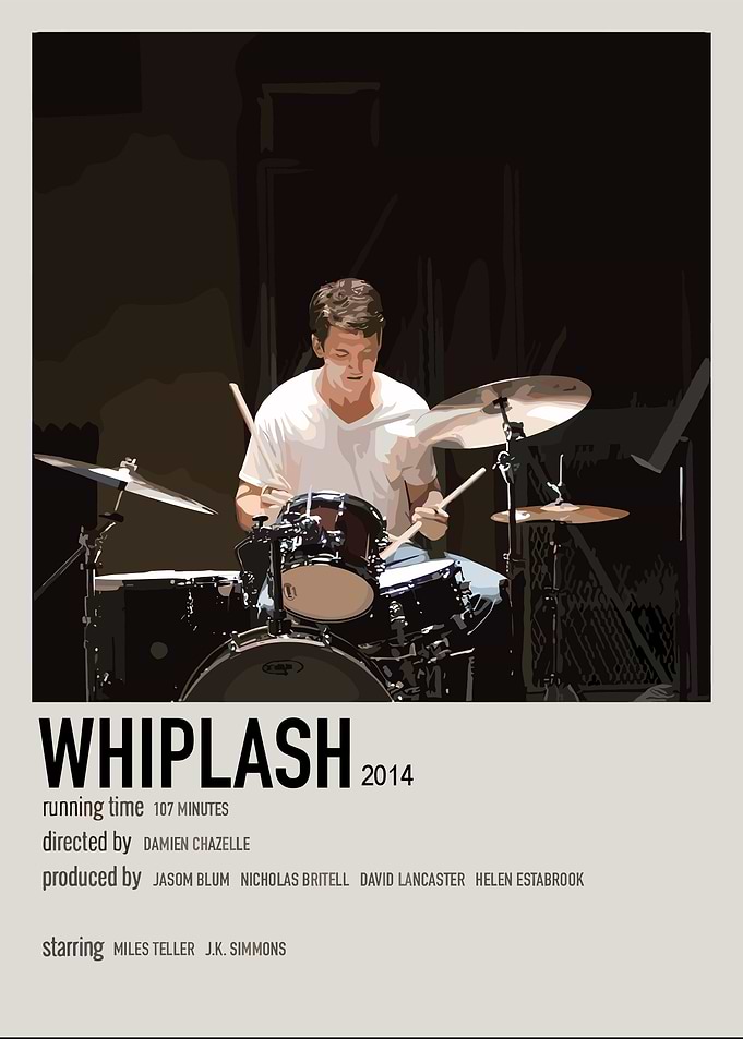 Whiplash Movie Poster Minimalist Art