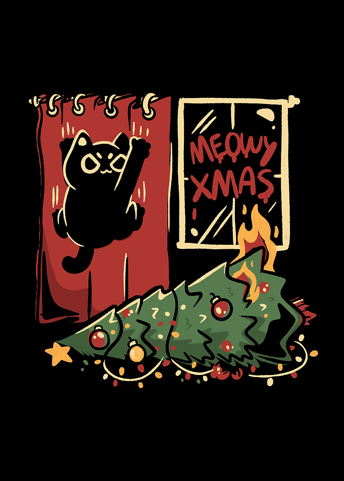 Meowy Xmas Cat