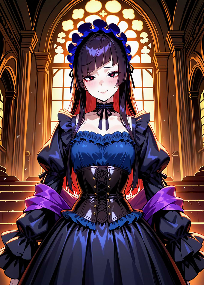 Anime Girl in Gothic Dress