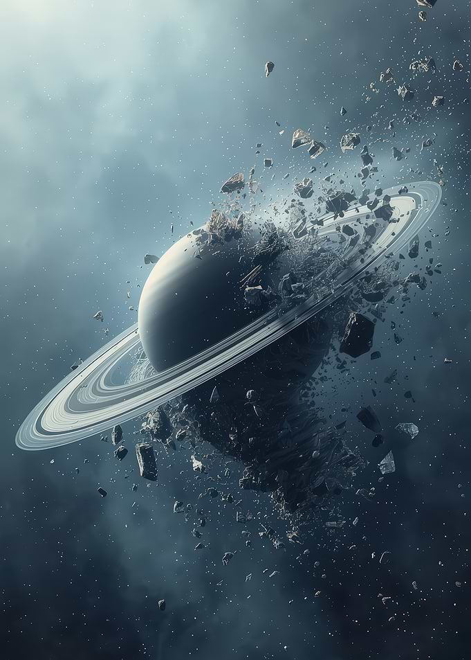 Saturn's Rings Breaking Apart
