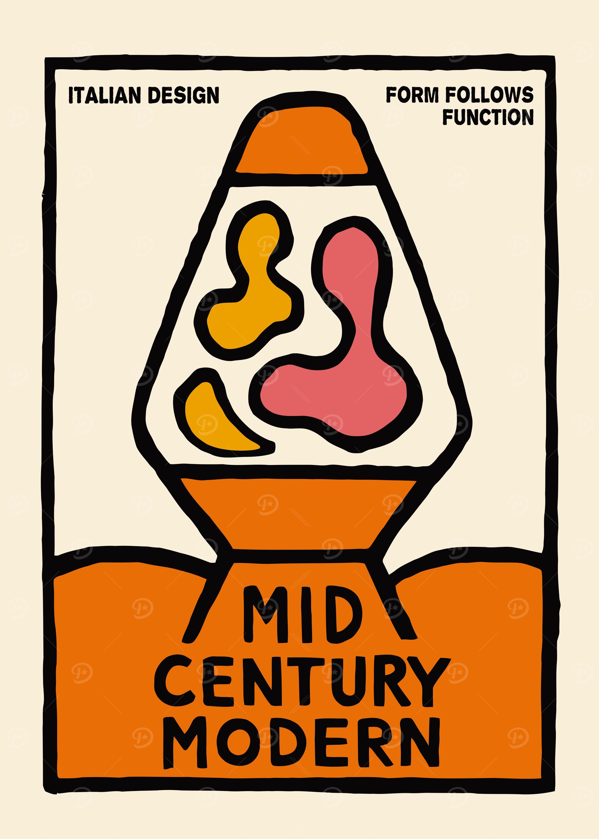 Mid Century Modern Lava Lamp Design