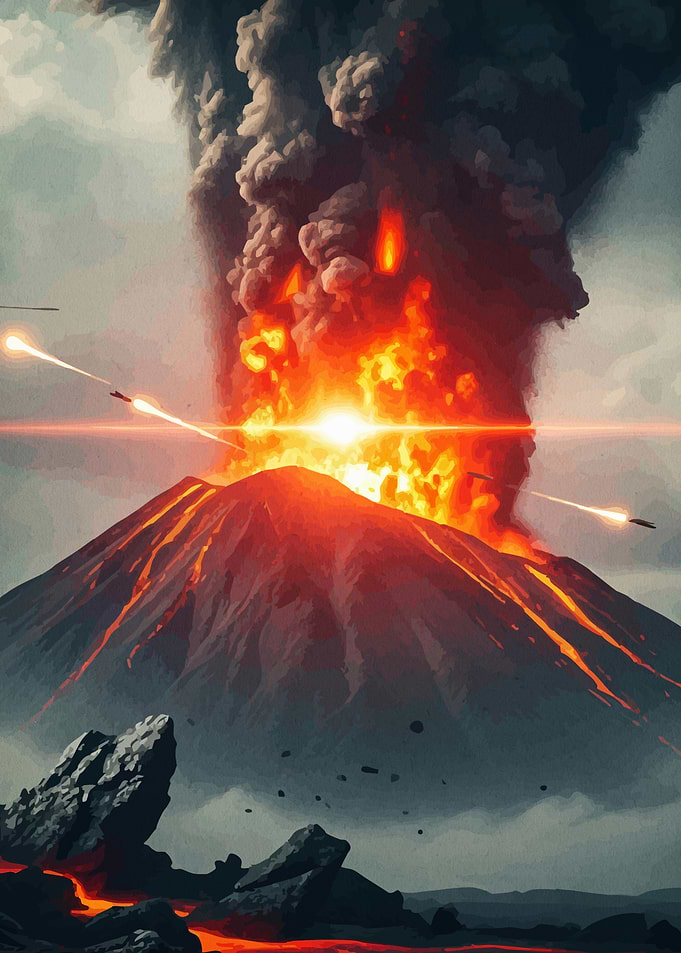 Volcanic Eruption Missiles