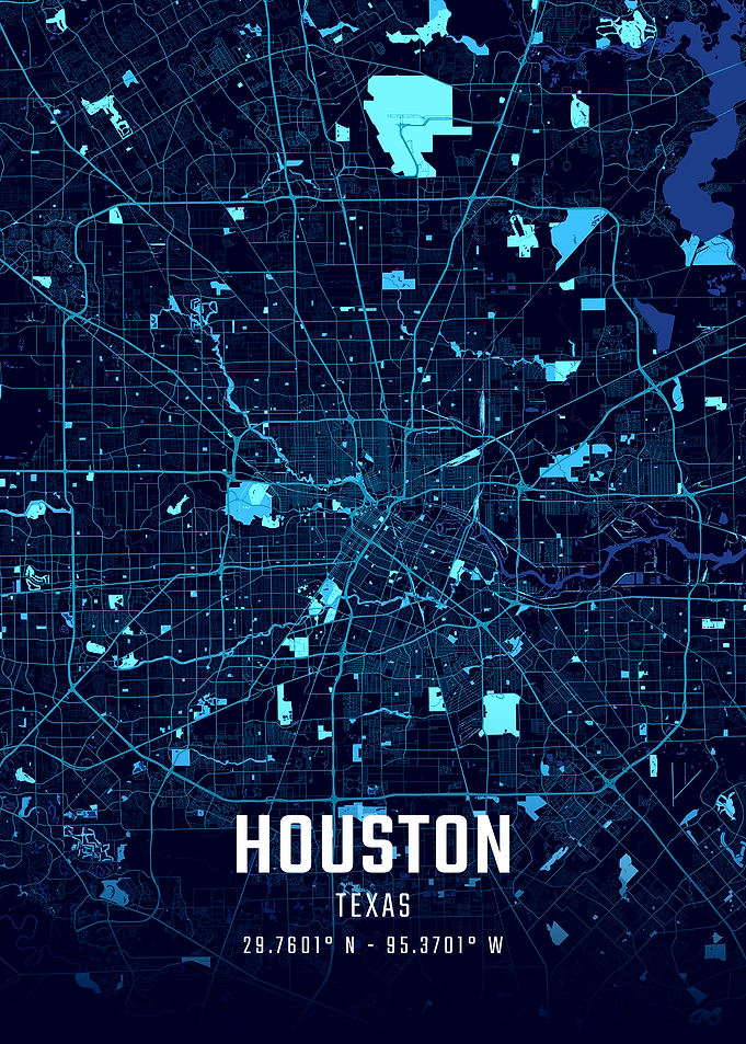 Houston Midnight City Map