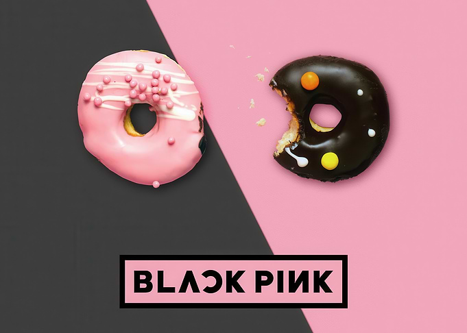 Black Pink Donuts