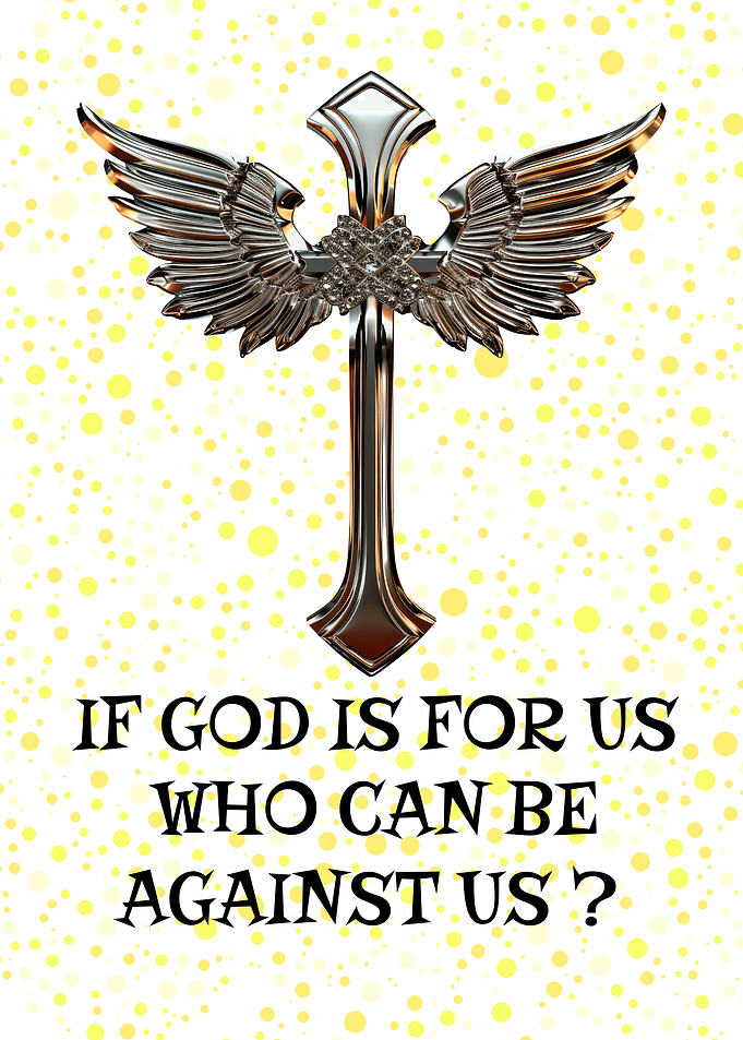 Winged Cross with Inspirational Text