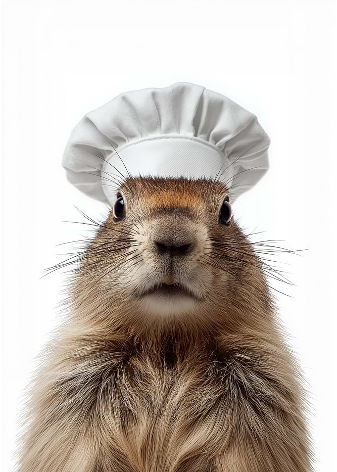 Olympic Marmot Chef Portrait