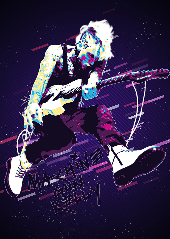 Machine Gun Kelly Pop Art Portrait
