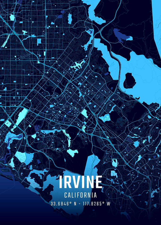 Irvine Midnight City Map