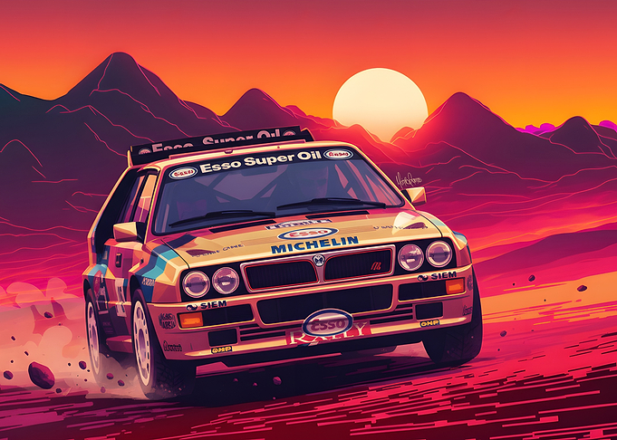 Lancia Delta Integrale Group A Artwork