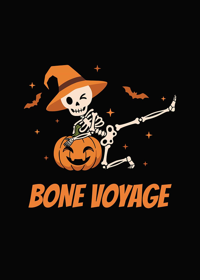 Bone Voyage Halloween Skeleton