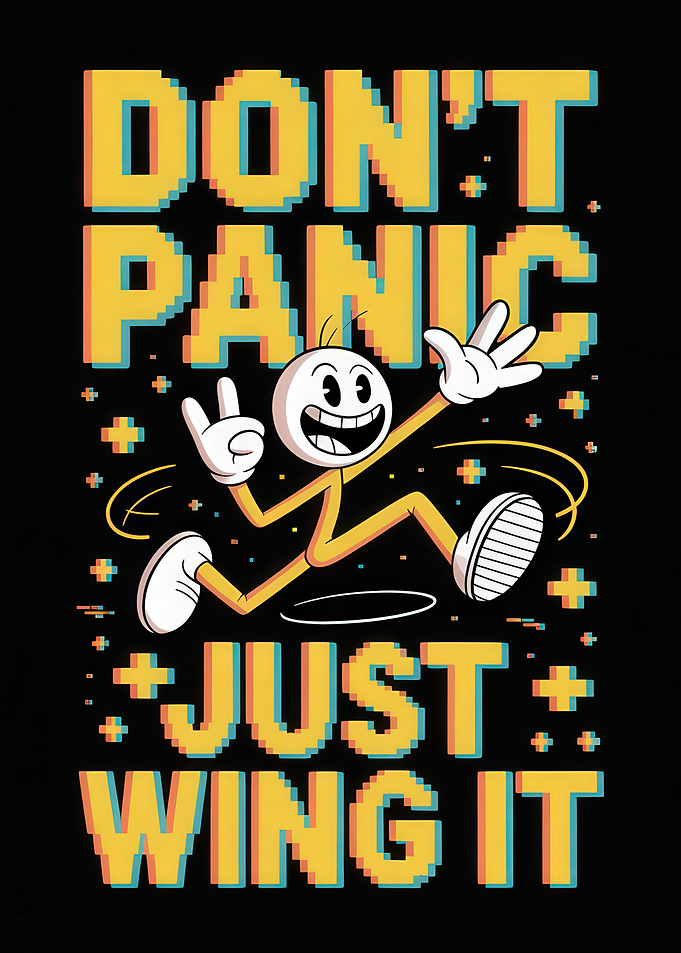 Don't Panic Just Wing It