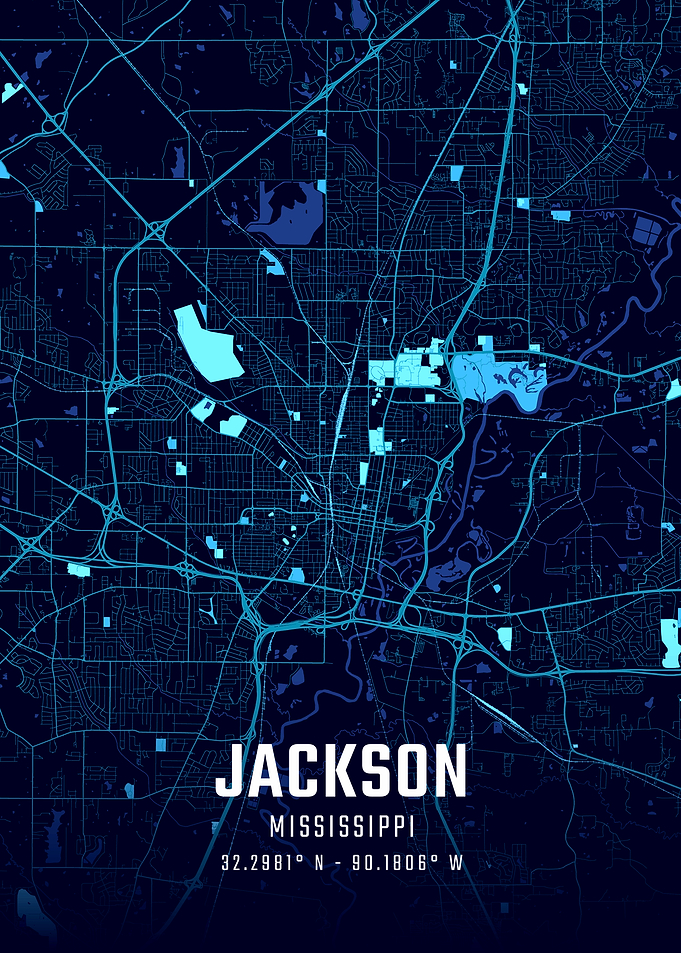 Jackson Midnight City Map
